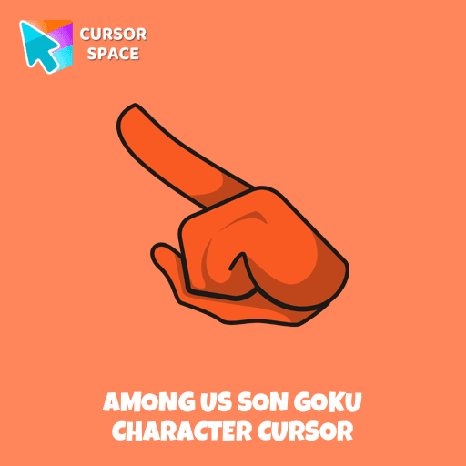Among Us Son Goku Character cursor arrow cursor